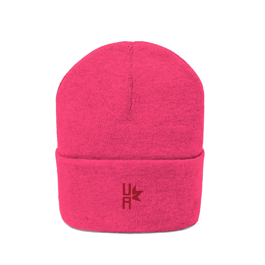 Knit Beanie Embroidered