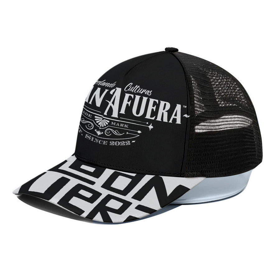 Unisex Trucker Hat With Black Half-mesh