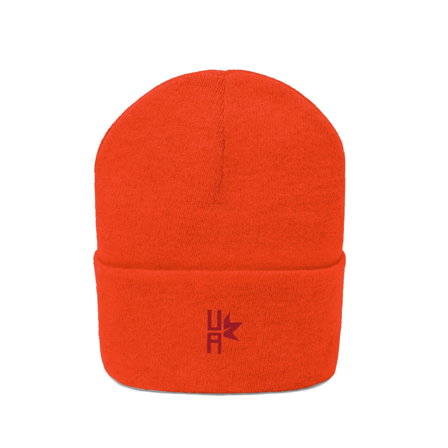 Knit Beanie Embroidered